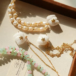 Auspicious Elephant Collection White Jade Elephant Necklace with Pearl - floysun