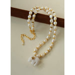 Auspicious Elephant Collection White Jade Elephant Necklace with Pearl - floysun