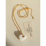 Auspicious Elephant Collection White Jade Elephant Pendant Chian Necklace - floysun