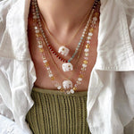 Auspicious Elephant Collection White Jade Elephant Pendant Chian Necklace - floysun