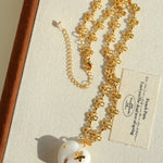 Auspicious Elephant Collection White Jade Elephant Pendant Chian Necklace - floysun