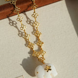 Auspicious Elephant Collection White Jade Elephant Pendant Chian Necklace - floysun