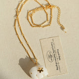 Auspicious Elephant Collection White Jade Elephant Pendant Chian Necklace - floysun