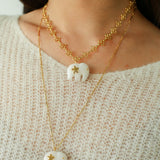 Auspicious Elephant Collection White Jade Elephant Pendant Chian Necklace - floysun