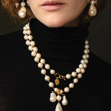 Balanced Baroque Pearl Drop Earrings - floysun