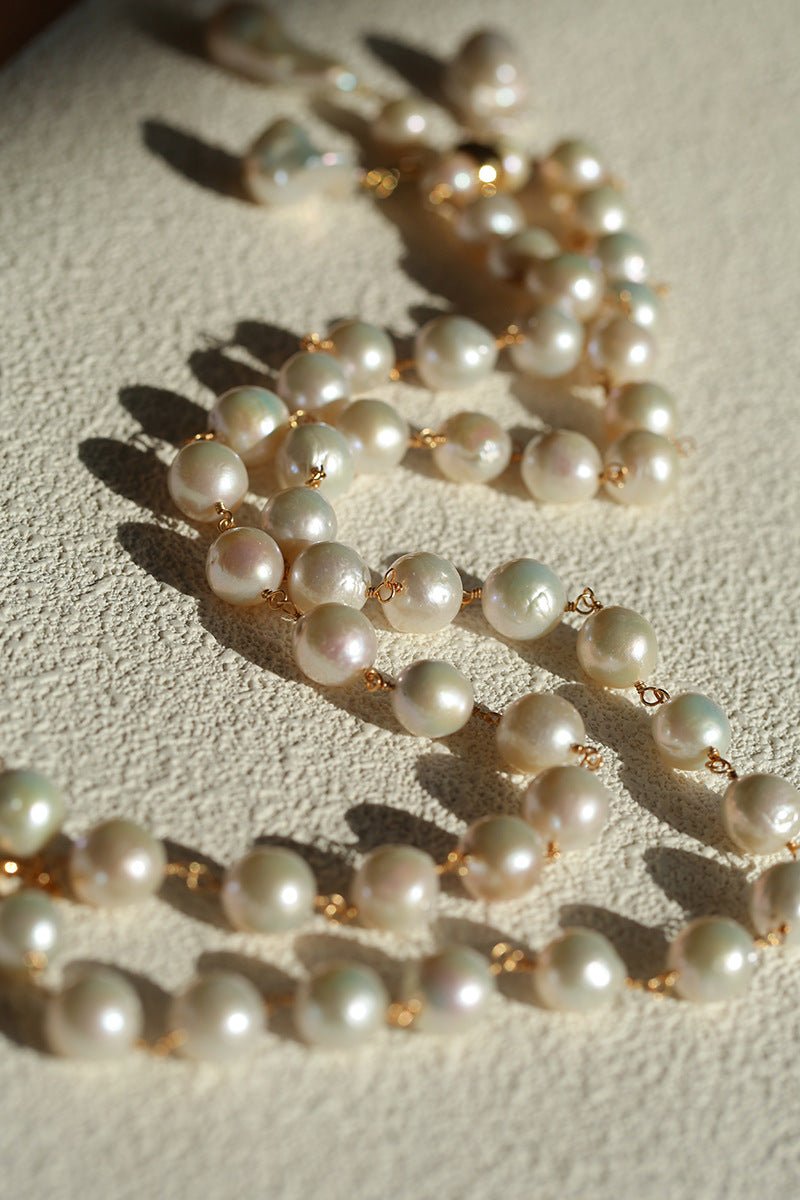 Balanced Baroque Pearl Long Necklace - floysun