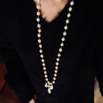 Balanced Baroque Pearl Long Necklace - floysun