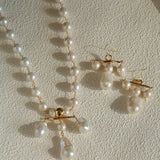 Balanced Baroque Pearl Long Necklace - floysun