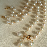 Balanced Baroque Pearl Long Necklace - floysun