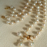 Balanced Baroque Pearl Long Necklace - floysun