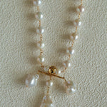 Balanced Baroque Pearl Long Necklace - floysun