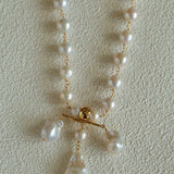 Balanced Baroque Pearl Long Necklace - floysun