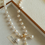 Balanced Baroque Pearl Long Necklace - floysun