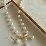 Balanced Baroque Pearl Long Necklace - floysun