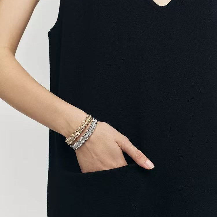 Ball Zircon Open Cuff Bracelet - floysun