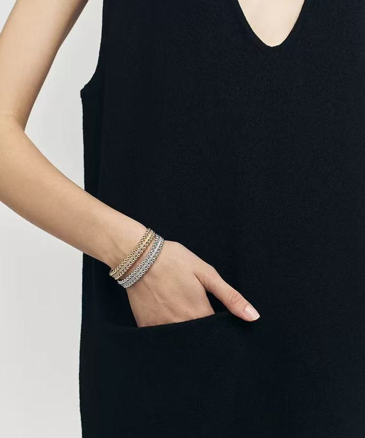 Ball Zircon Open Cuff Bracelet - floysun