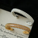 Ball Zircon Open Cuff Bracelet - floysun