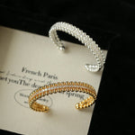 Ball Zircon Open Cuff Bracelet - floysun