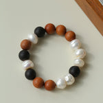 Barbie Sandalwood & Ebony Pearl Bracelet - floysun