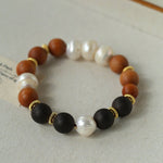 Barbie Sandalwood & Ebony Pearl Bracelet - floysun