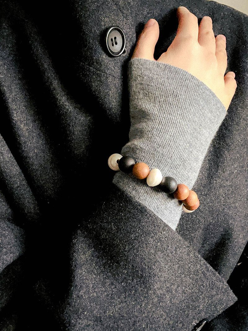 Barbie Sandalwood & Ebony Pearl Bracelet - floysun