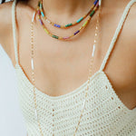 Baroque Pearl Chain Y - Necklace – Multi - Way Wear - floysun