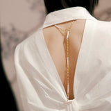 Baroque Pearl Chain Y - Necklace – Multi - Way Wear - floysun