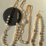 Baroque Pearl & Chunky Chain Necklace - floysun