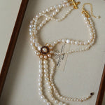 Baroque Pearl Necklace with Garnet - floysun