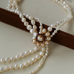 Baroque Pearl Necklace with Garnet - floysun