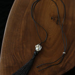 Baroque Pearl Net Tassel Necklace - floysun
