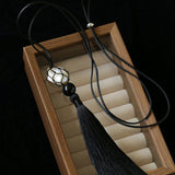 Baroque Pearl Net Tassel Necklace - floysun