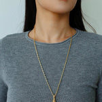 Baroque Pearl Pendant Chain Necklace - floysun