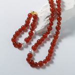Baroque Pearl Red Onyx Bracelet - floysun