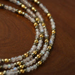Baroque Pearl Teardrop Pendant Hand‑Strung Natural Stone Necklace - floysun