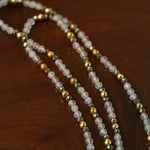 Baroque Pearl Teardrop Pendant Hand‑Strung Natural Stone Necklace - floysun
