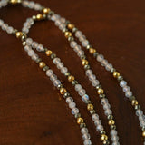 Baroque Pearl Teardrop Pendant Hand‑Strung Natural Stone Necklace - floysun