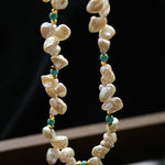 Baroque Pearl & Turquoise Necklace - floysun