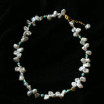 Baroque Pearl & Turquoise Necklace - floysun