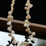 Baroque & Petal Pearl Long Necklace - floysun