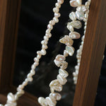 Baroque & Petal Pearl Long Necklace - floysun