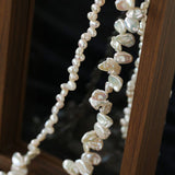 Baroque & Petal Pearl Long Necklace - floysun