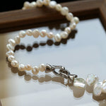 Baroque & Petal Pearl Long Necklace - floysun