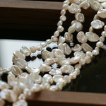 Baroque & Petal Pearl Long Necklace - floysun