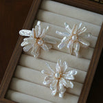 Baroque Toothpick Pearl Flower Statement Earrings - floysun