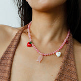 Beating Heart & Fish Beaded Necklace - floysun