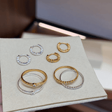 Bezel Cubic Zirconia Half Eternity Ring - floysun
