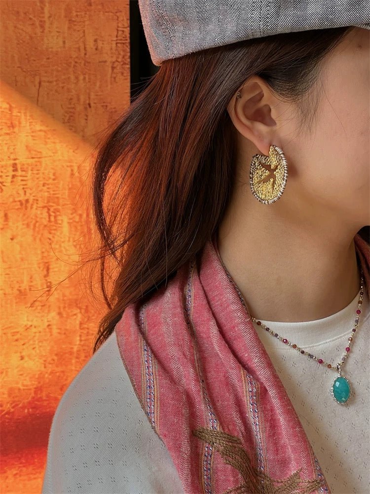 Bird Motif Hoop Earrings - floysun