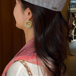 Bird Motif Hoop Earrings - floysun