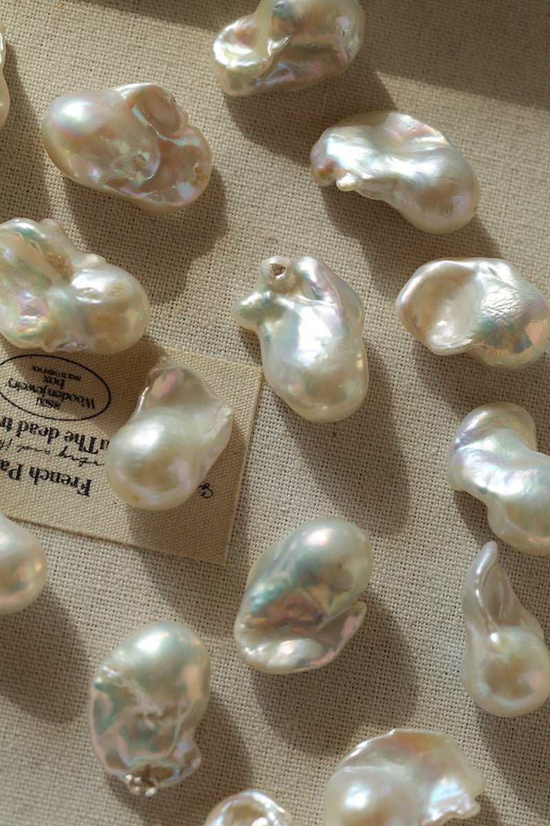 Black Agate Baroque Pearl Necklace - floysun